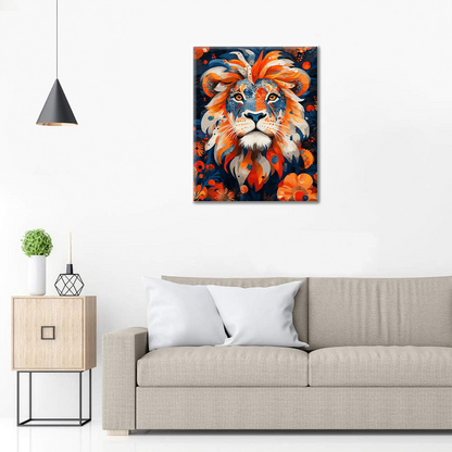 León Corazón Valiente - Pintar por Números