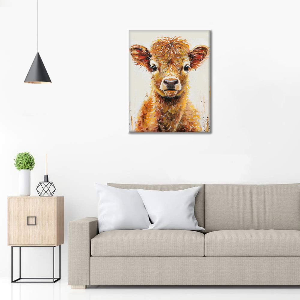 Pequeño Ternero - Pintar por Números