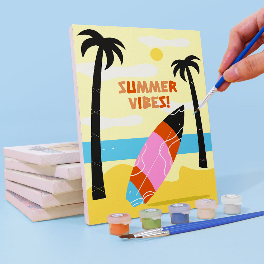 Sol y Palmeras – Pintar por números