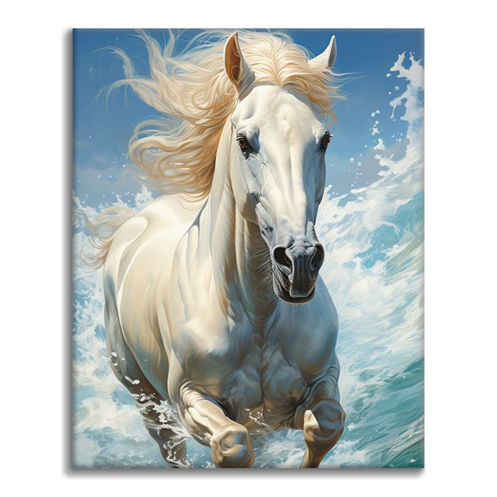 Majestuoso Caballo Corriendo - Pintar por Números