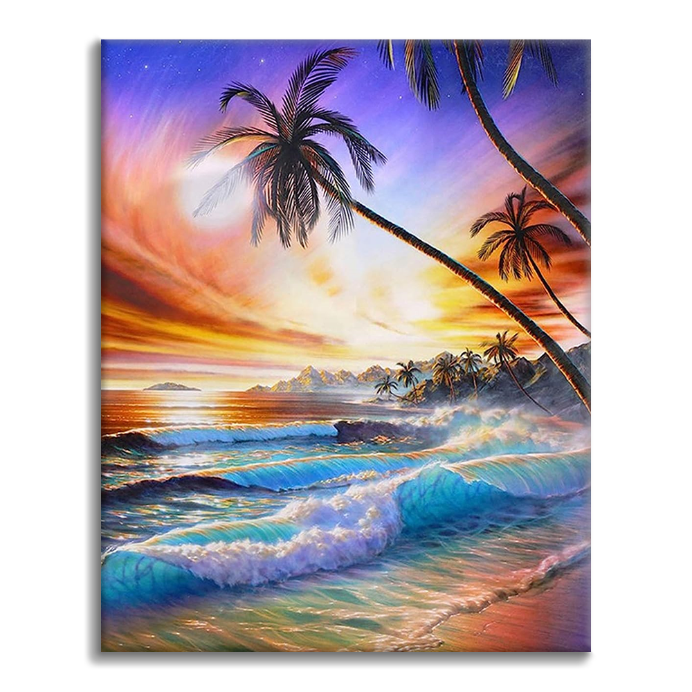 Playa Tropical - Pintar por Números