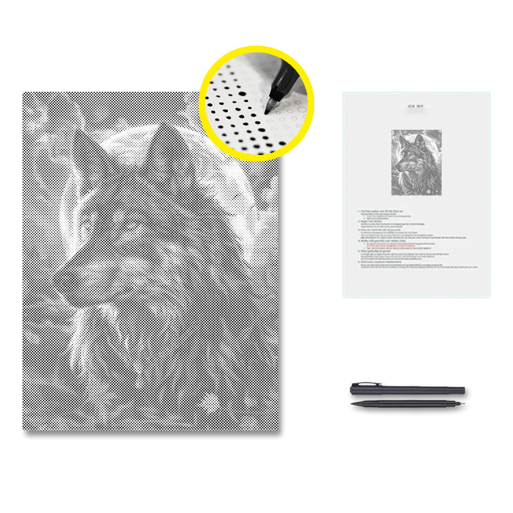 The King of Wolves - Pintura por puntos