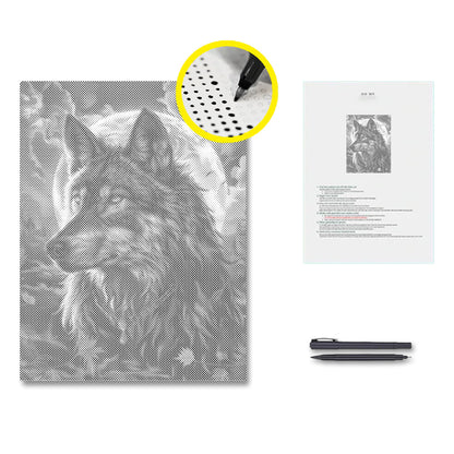 The King of Wolves - Pintura por puntos