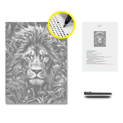 Foliage and Lion's Fury - Pintura por puntos