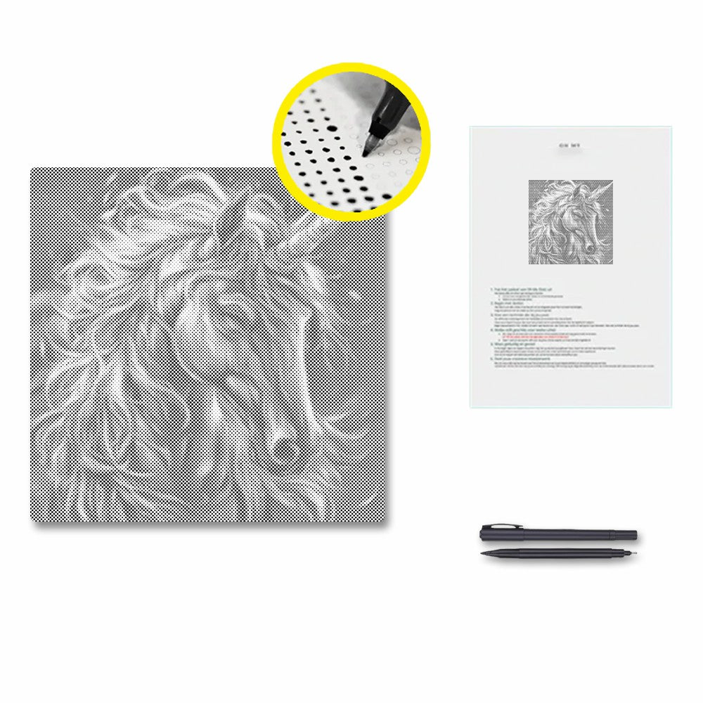 Majestic Unicorn - Pintura por puntos