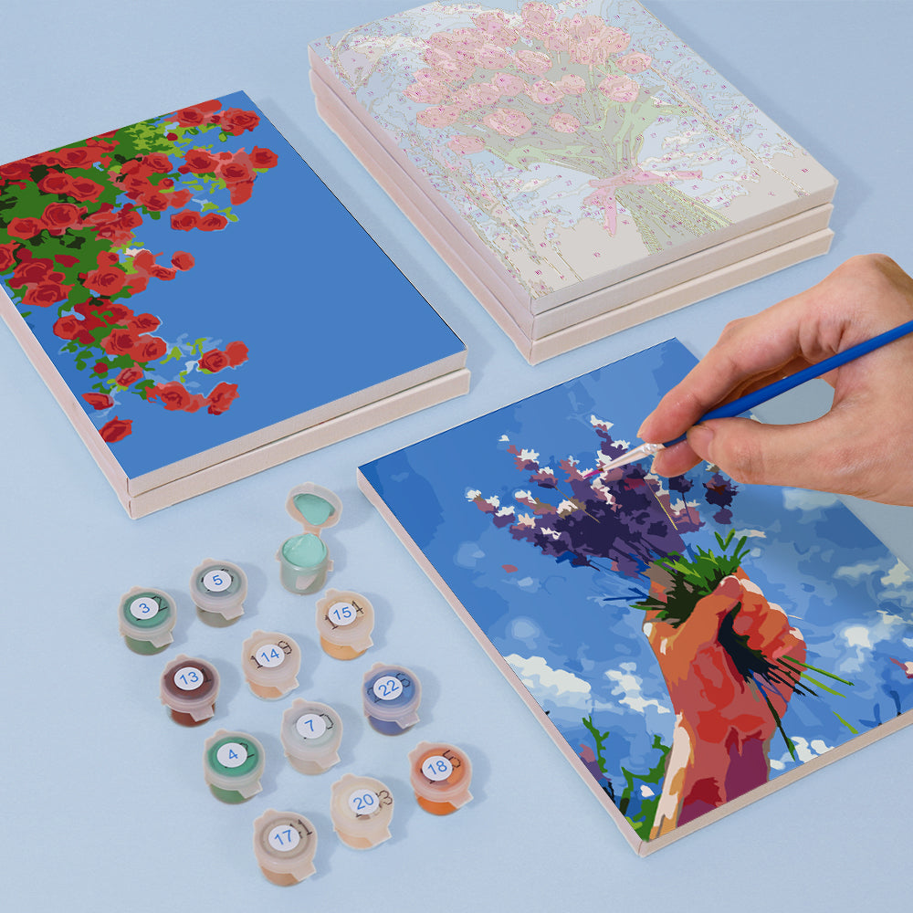 Cielo en Flor – Pintar por números