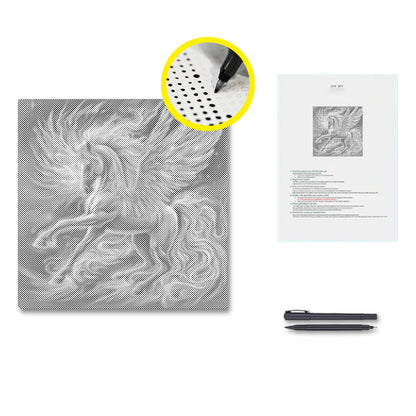 Pegasus With Glowing - Pintura por puntos