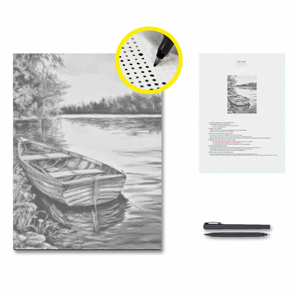 Boats in the Lake - Pintura por puntos
