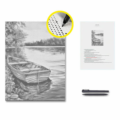 Boats in the Lake - Pintura por puntos