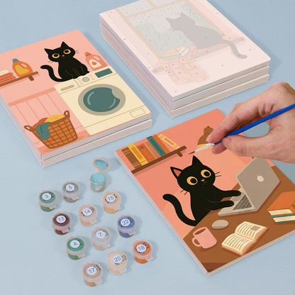 Día del Gato Negro - Pintar por números