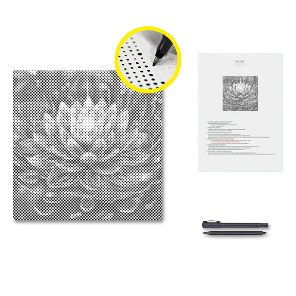 Mystical Lotus Flower - Pintura por puntos