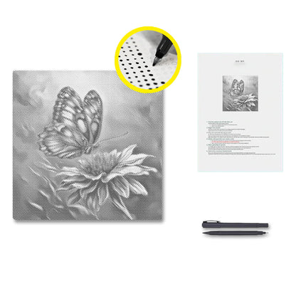 Vibrant Butterfly - Pintura por puntos