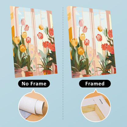 Puertas en flor - Pintar por números