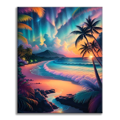 Playa De Ondas SintéTicas - Pintar por Números