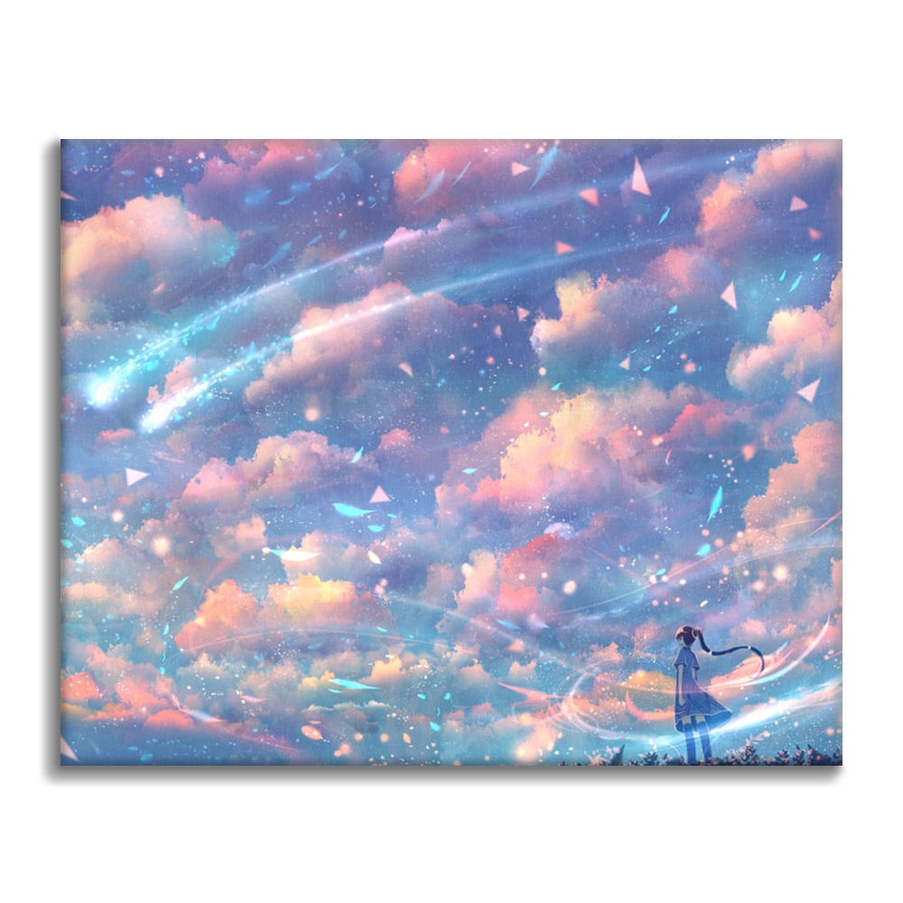 Chica Bajo El Cielo - Pintar por Números