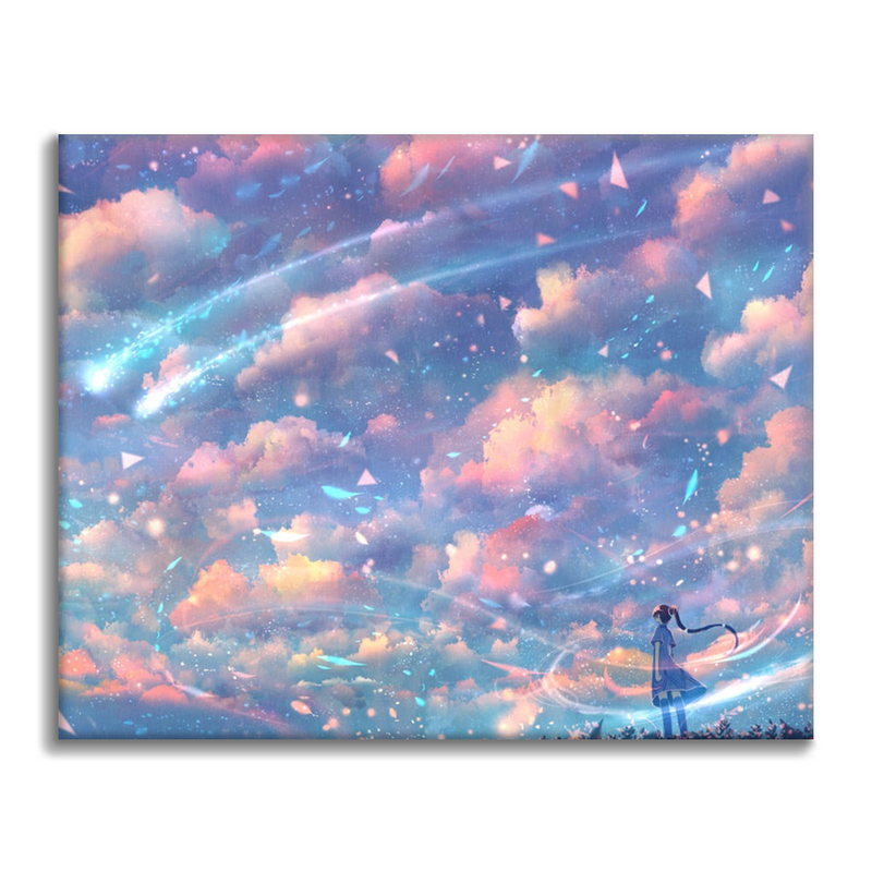 Chica Bajo El Cielo - Pintar por Números