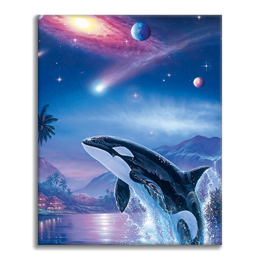 Planeta Ballena Aurora - Pintar por Números