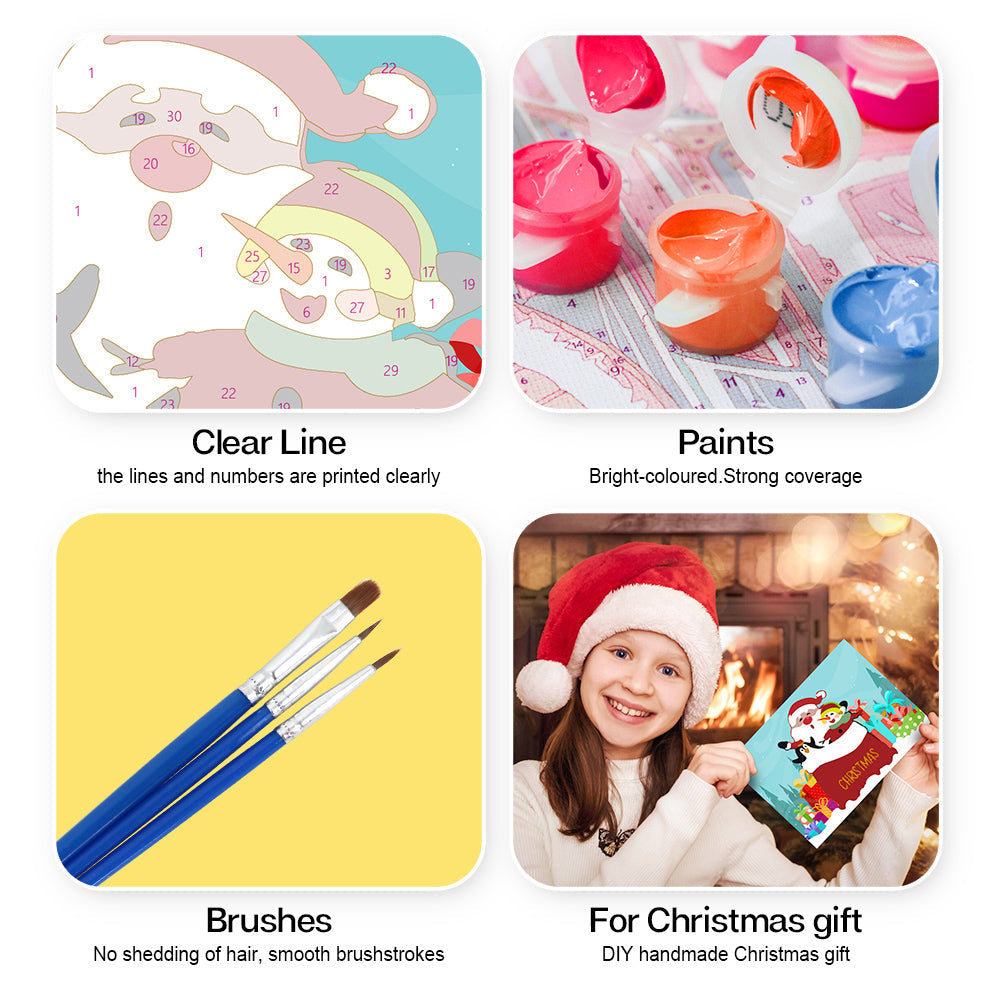 Tarjeta De Navidad Iv - Pintar por Números