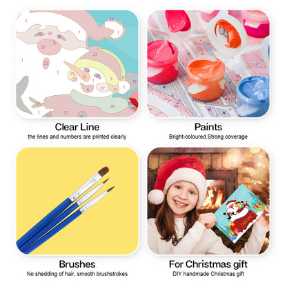 Tarjeta De Navidad Iv - Pintar por Números