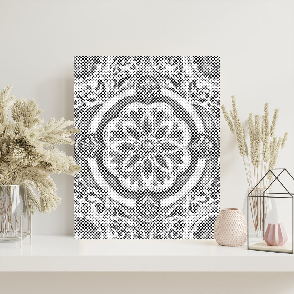 Golden Green Mandala - Pintura por puntos