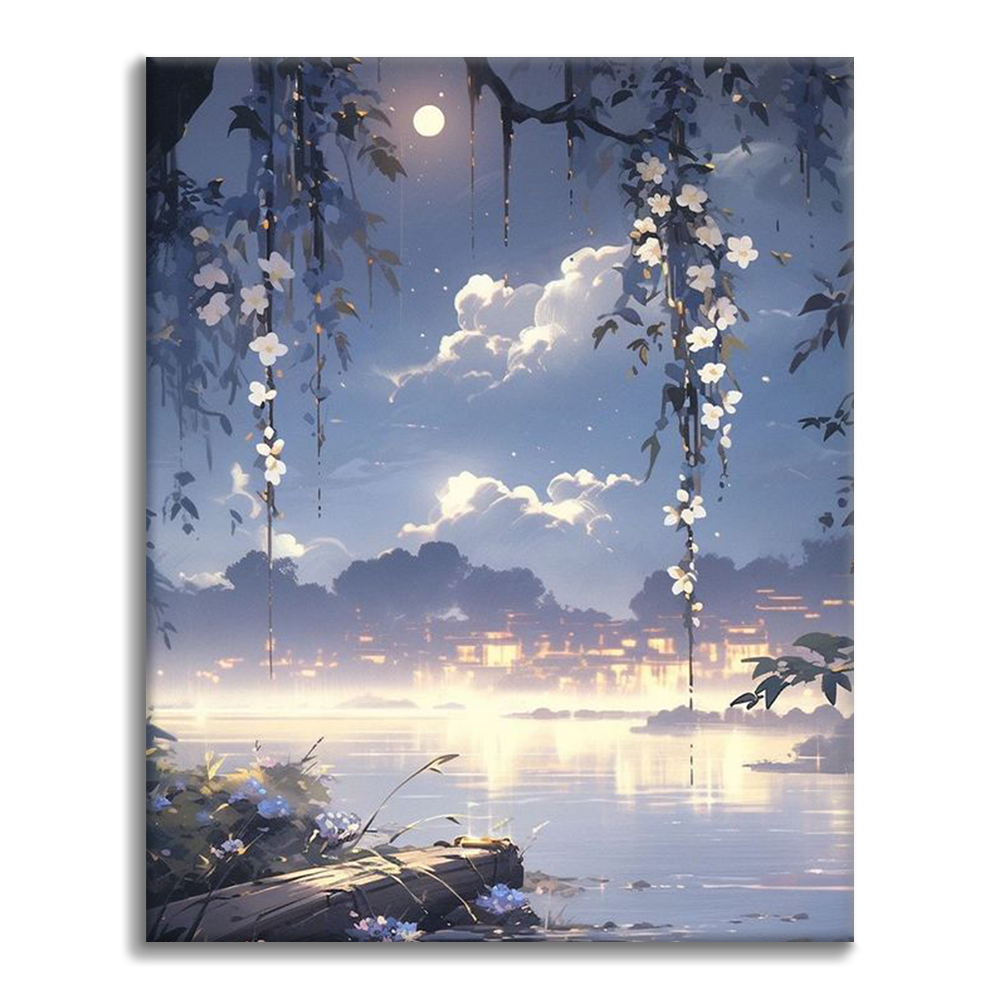 Familia De La Luz De La Luna - Pintar por Números