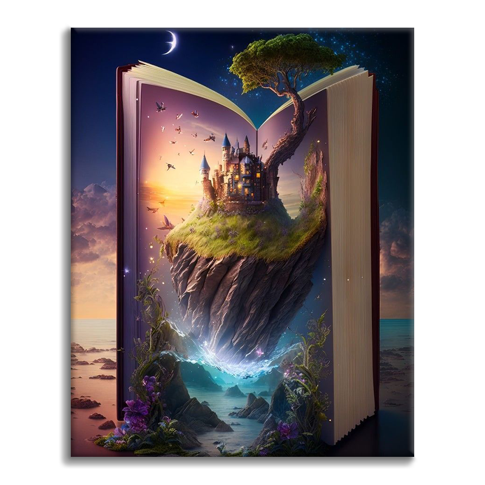 Cuento de hadas que sale de un libro - Pintar por Números