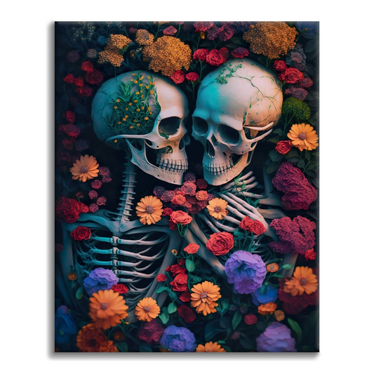 Esqueleto del Mar de Flores - Pintar por Números