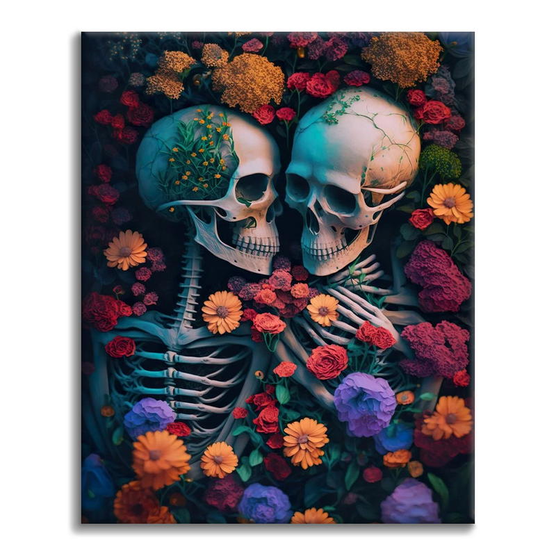 Esqueleto del Mar de Flores - Pintar por Números
