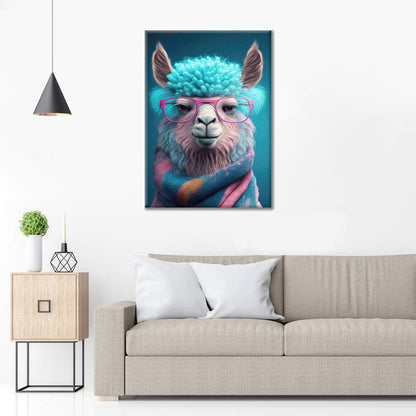 Lindo arte de llama - Pintar por Números