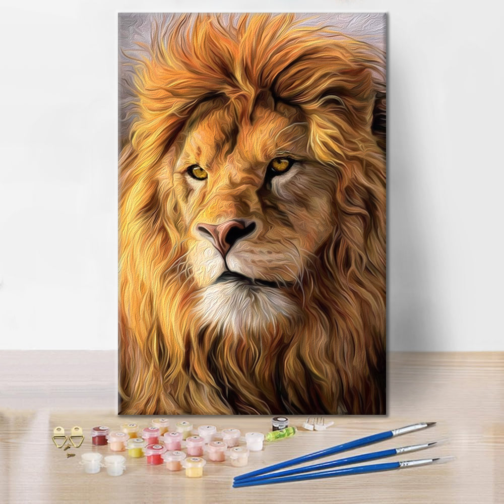 Leones africanos enormes - Pintar por Números