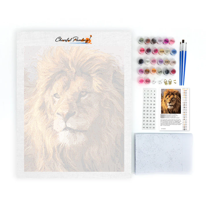 Leones africanos enormes - Pintar por Números