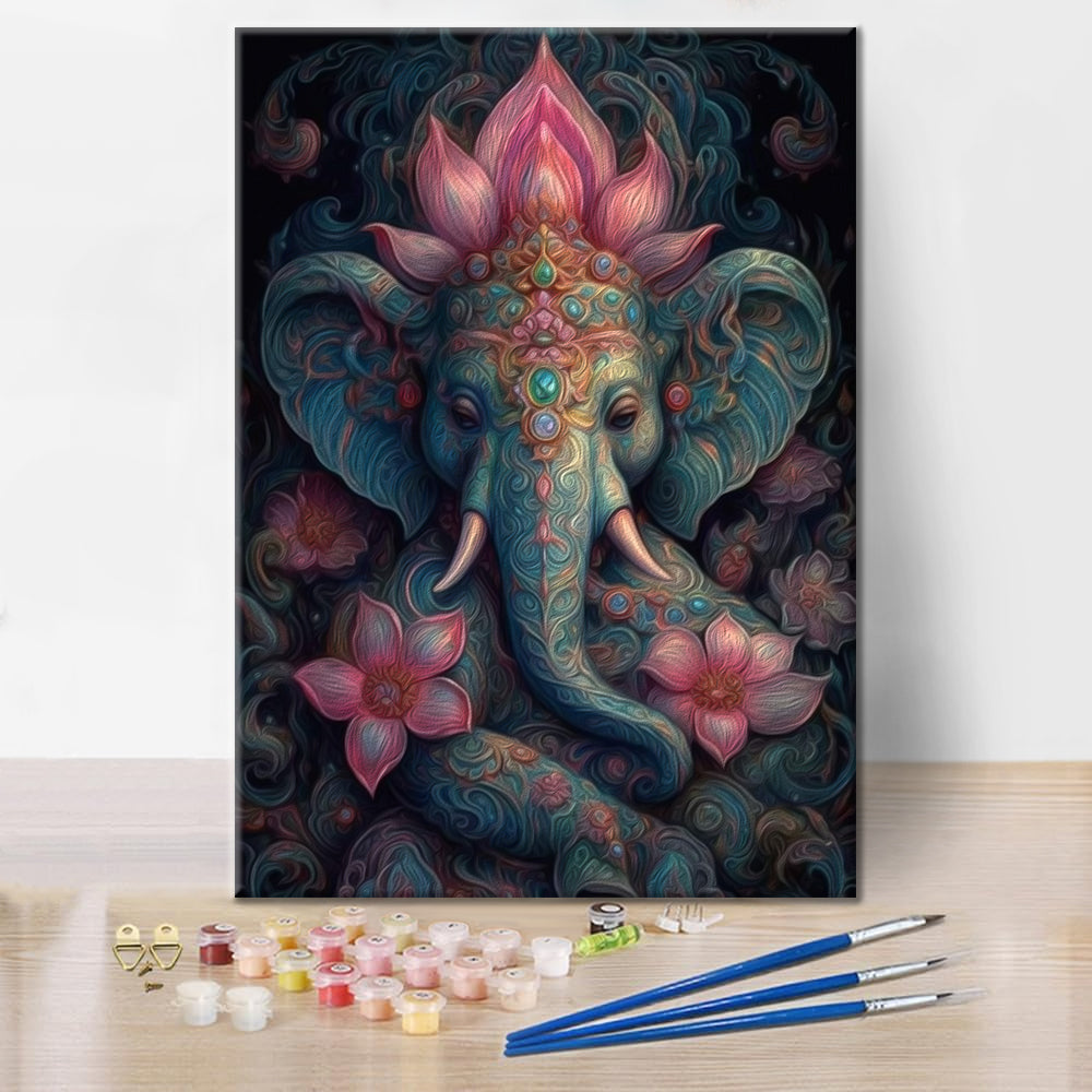 Un Elefante En La India - Pintar por Números