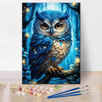 BúHo Azul - Pintar por Números