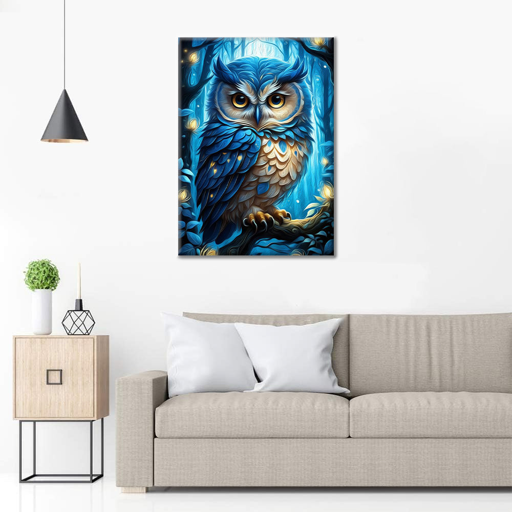 BúHo Azul - Pintar por Números