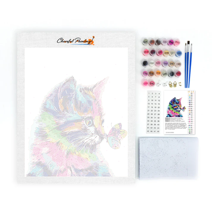 Gatos Y Mariposas - Pintar por Números