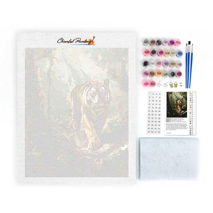 Tigre De Bengala - Pintar por Números