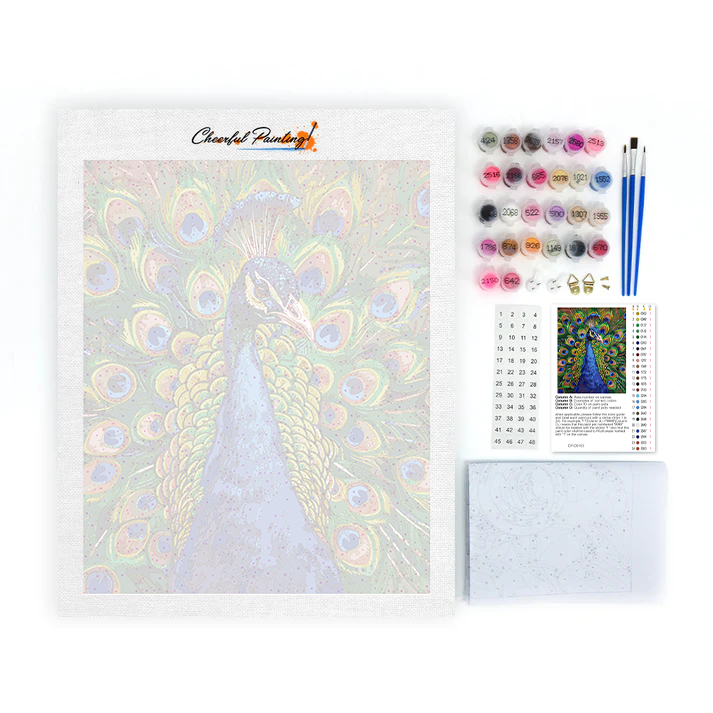 Pavo Real - Pintar por Números