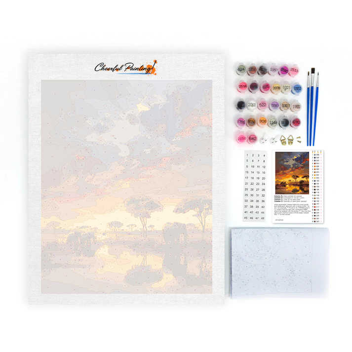 Manada De Elefantes - Pintar por Números