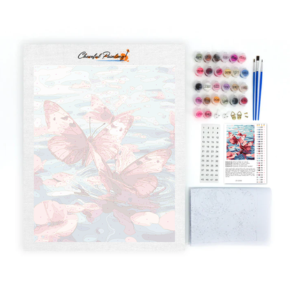 Mariposa Rosa - Pintar por Números