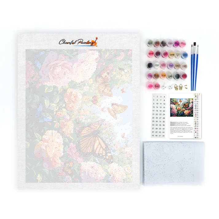 Jardín De Mariposas - Pintar por Números