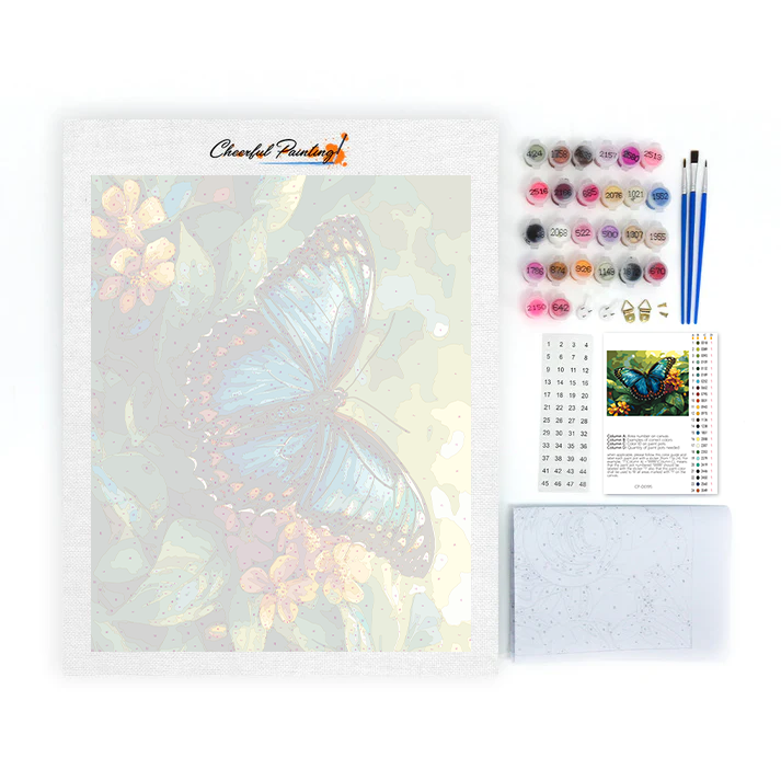 Mariposa Azul - Pintar por Números
