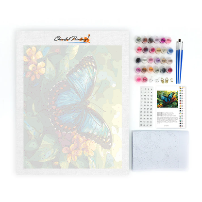 Mariposa Azul - Pintar por Números