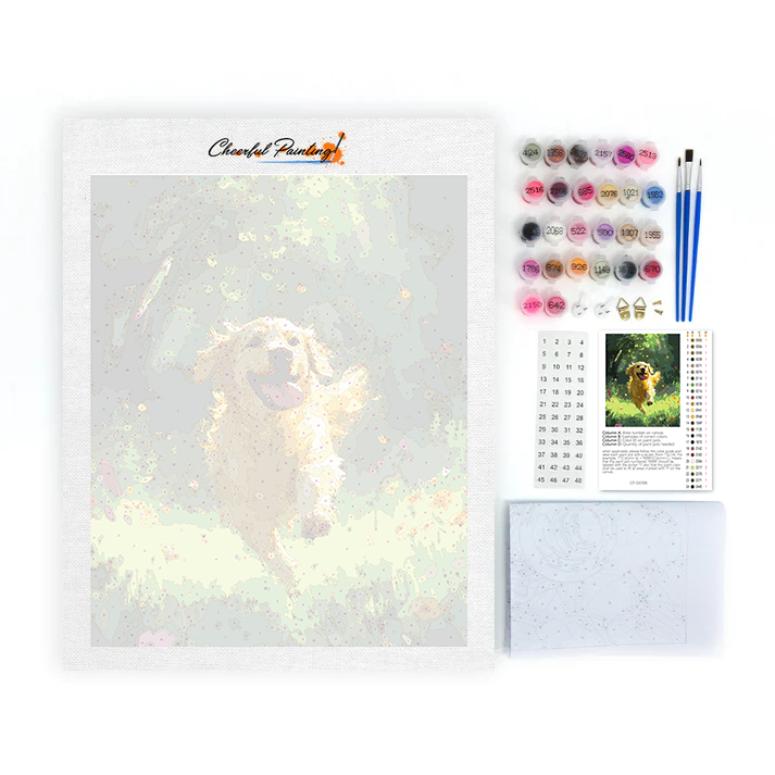 Perro Perdiguero Dorado - Pintar por Números