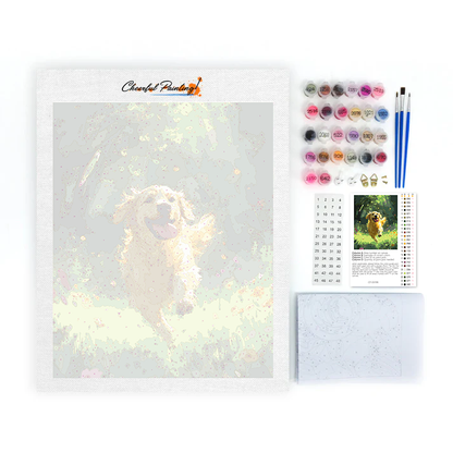 Perro Perdiguero Dorado - Pintar por Números