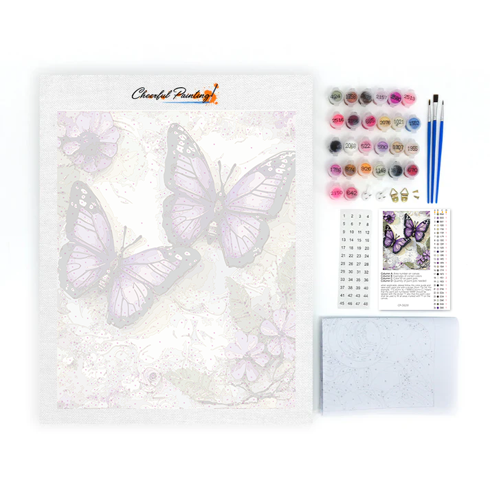 Mariposa Morada - Pintar por Números
