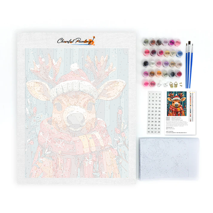 Reno De Navidad - Pintar por Números