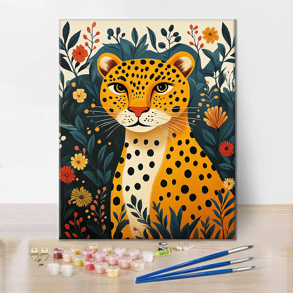 Leopardo de la Jungla - Pintar por Números
