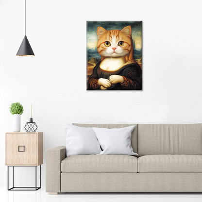 Gato Mona Lisa - Pintar por Números
