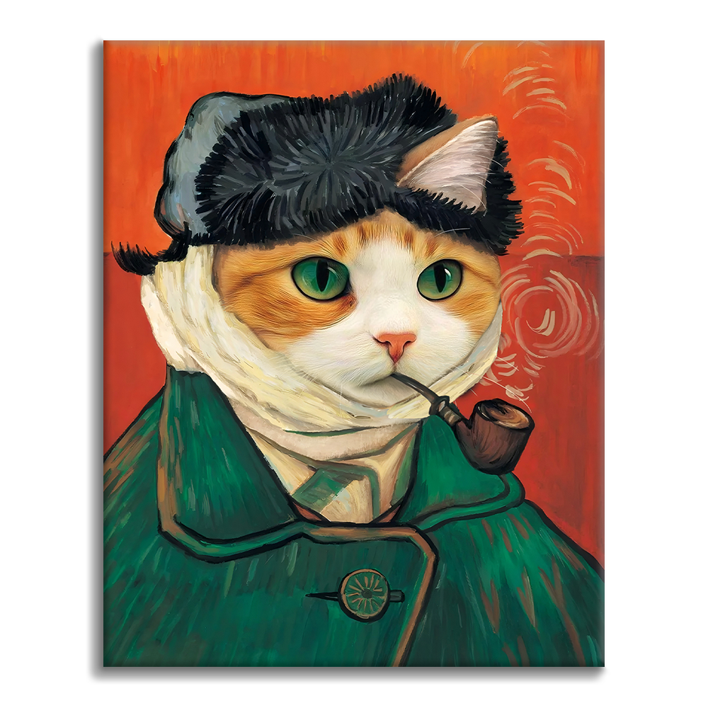 Autorretrato de Gato - Pintar por Números