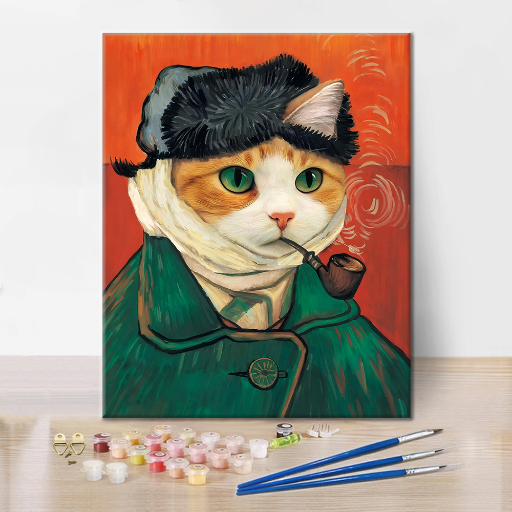 Autorretrato de Gato - Pintar por Números